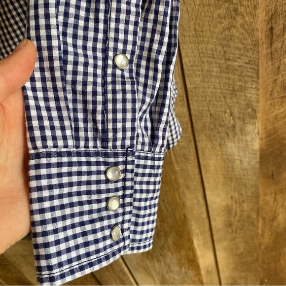 Levi’s Pearl Snap Button Down Long Sleeve Shirt Size M - Picture 5 of 6